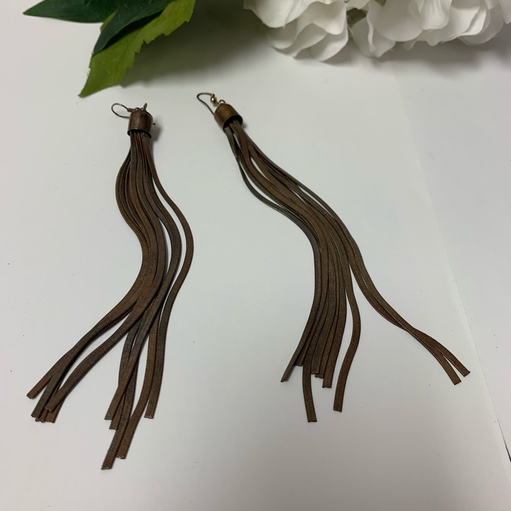 Ted Baker Bronze  Tassel Earrings